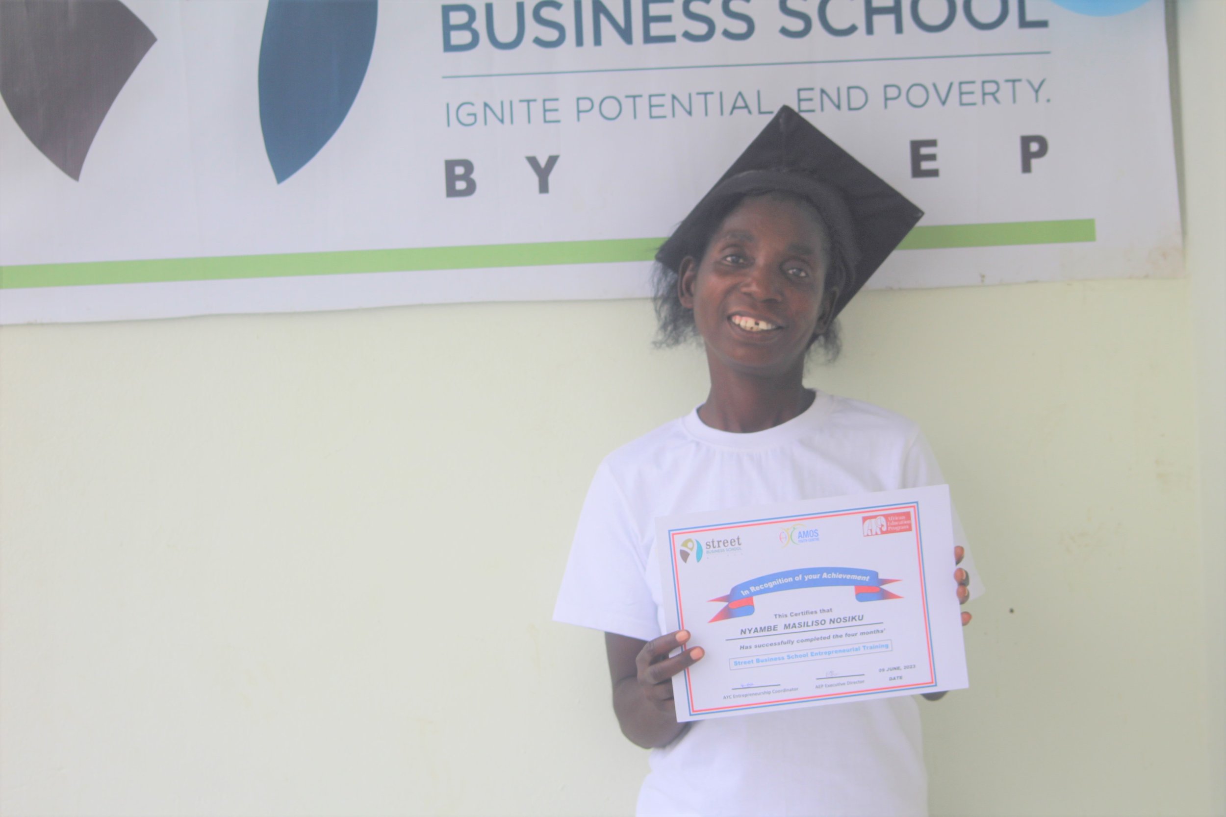 Nyambe on her graduation.JPG